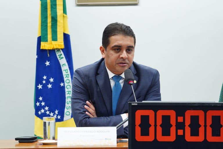 Deputado Fernando Rodolfo, relator do projeto de lei, durante sessão na Câmara dos Deputados