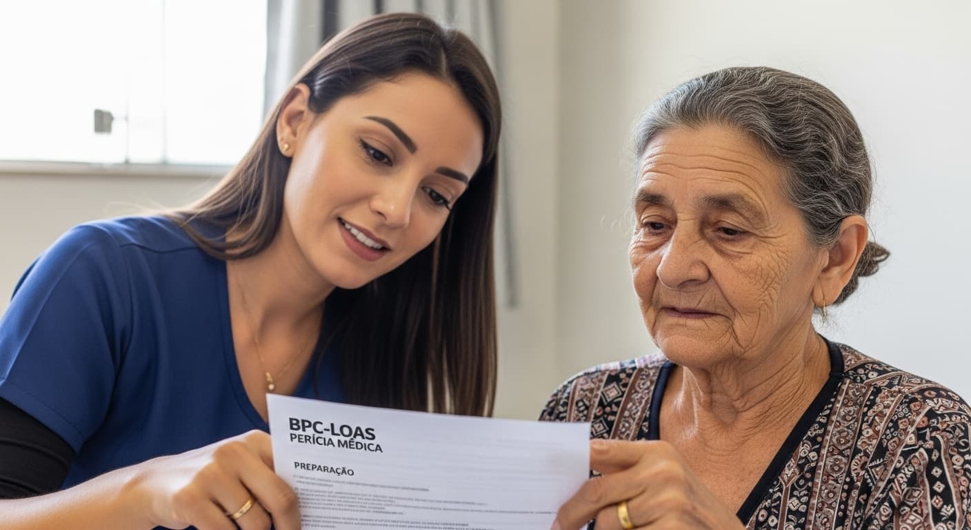Perícia médica BPC preparação documentos INSS 2025