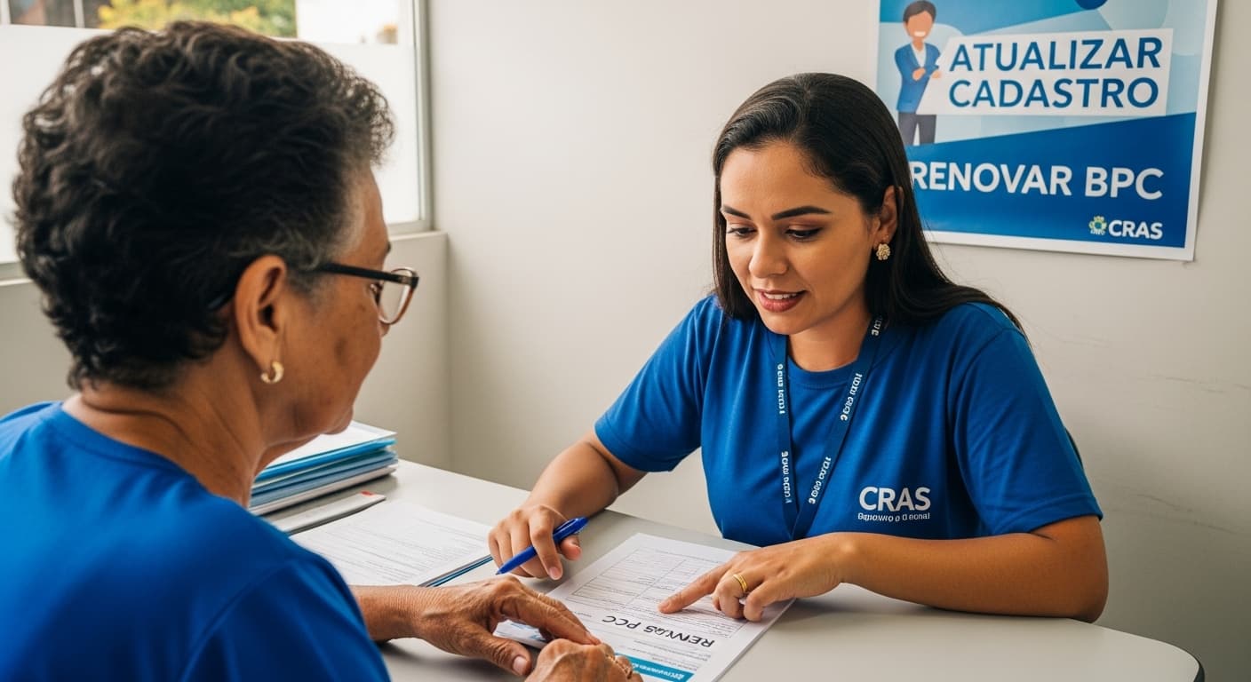 Renovar BPC revisão periódica documentos CadÚnico INSS 2025