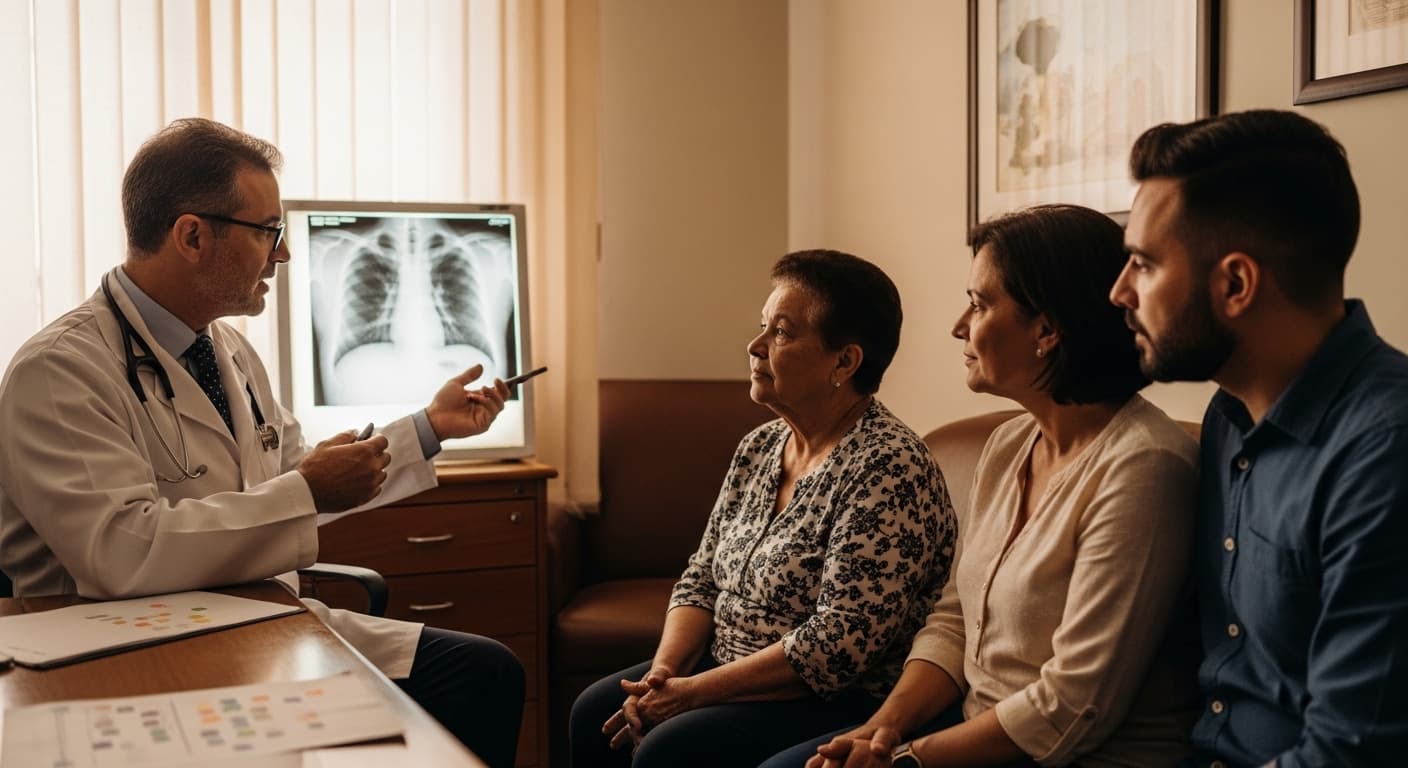 Pneumologista avalia exame de paciente com doença respiratória crônica DPOC BPC 2026