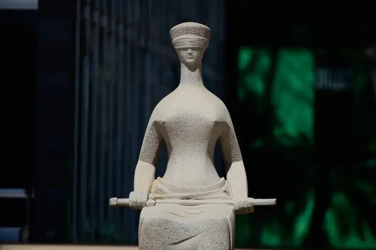 Fachada do edificio-sede do STF na Praca dos Tres Poderes Fachada do edificio-sede do STF na Praca dos Tres Poderes